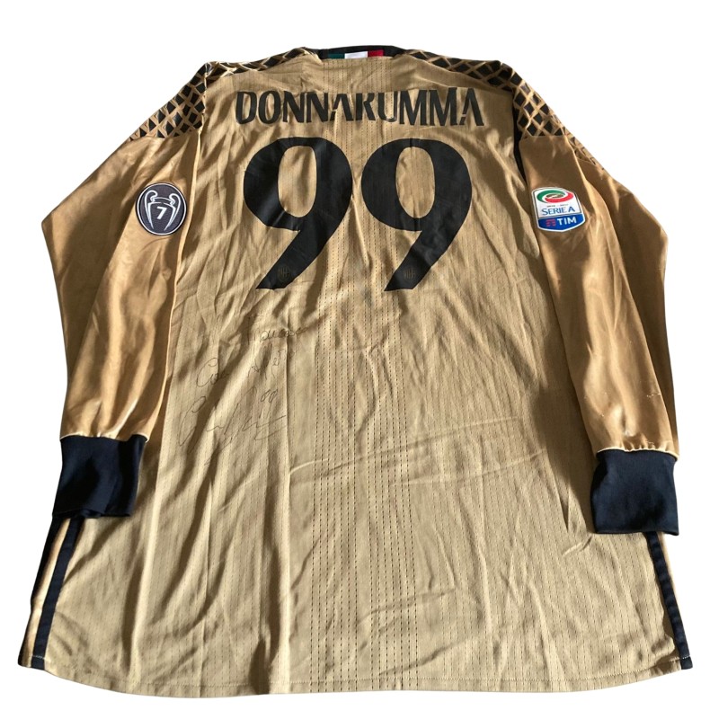 Donnarumma's Milan Match-Issued Shirt, 2016/17