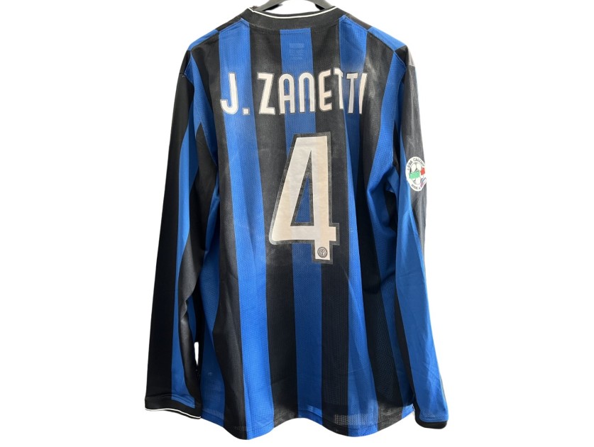 Maglia indossata Javier Zanetti Inter, stagione 2009/10