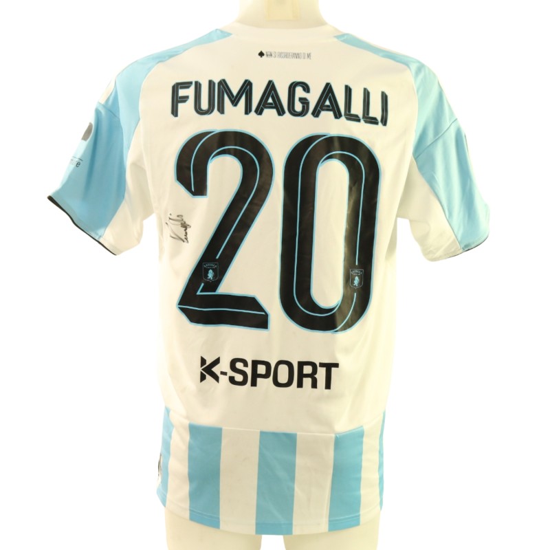 Fumagalli's Signed Unwashed Shirt, Virtus Entella vs Bari 2025