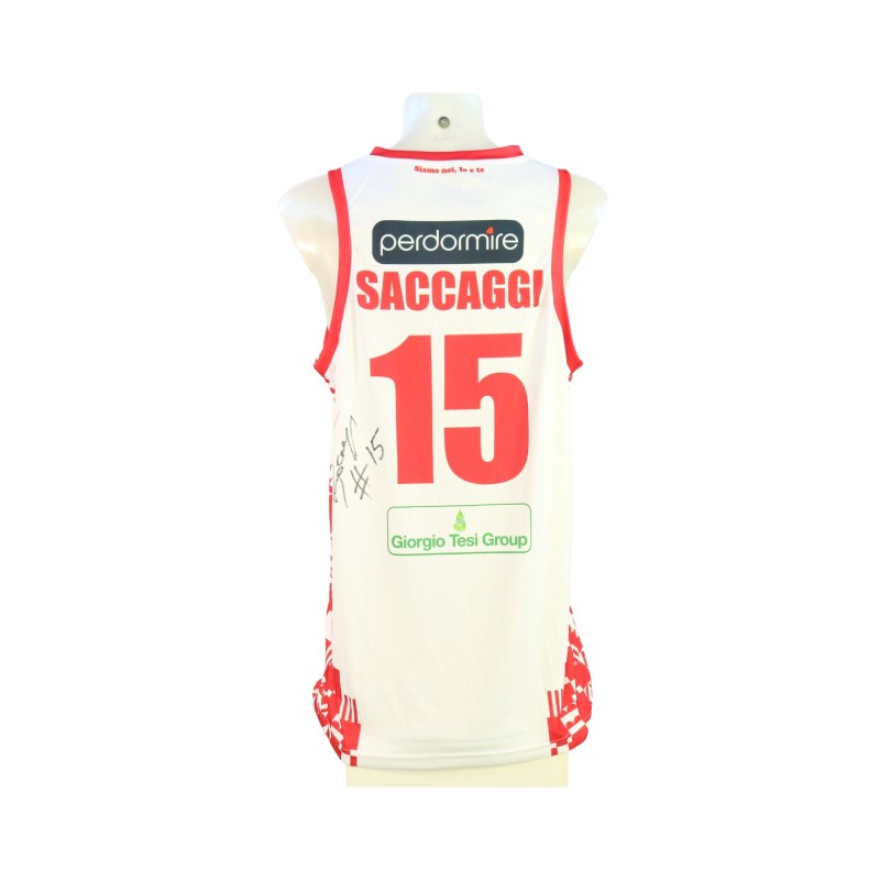 Saccaggi's Signed Unwashed Kit, Estra Pistoia vs Trapani Shark 2024