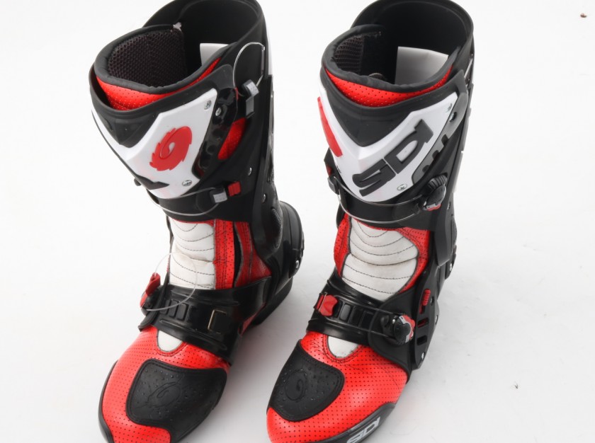 Michele Pirro's Boots, Ducati - Worn