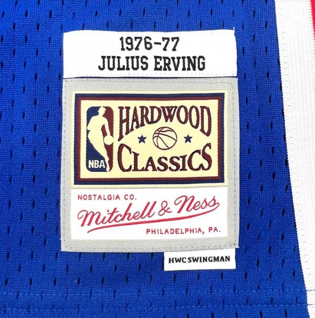 Julius Erving Autographed Philadelphia 76ers Mitchell & Ness 1976