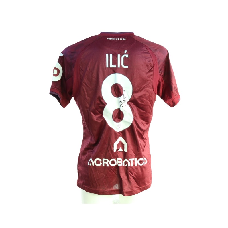 Ilic's Signed Unwashed Shirt, Juventus vs Torino 2024