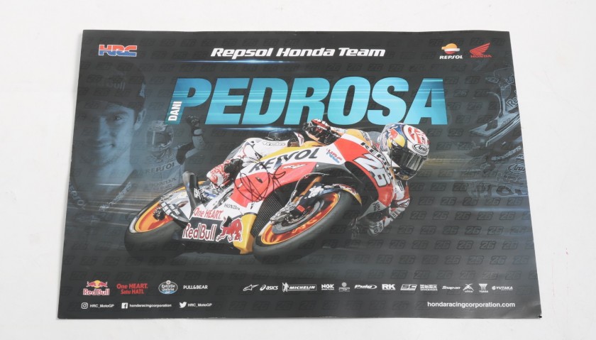 Poster Repsol Honda Team autografato da Daniel Pedrosa
