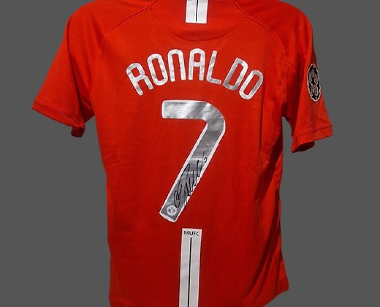 Cristiano Ronaldo s Manchester United 2008 Champions League Final Signed Shirt CharityStars