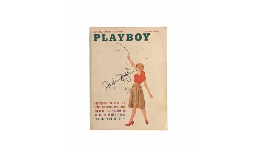 Hugh Hefner Signed Playboy Magazine October 1960