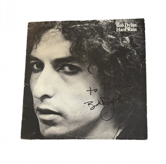 Vinile "Hard Rain" di Bob Dylan - Autografato