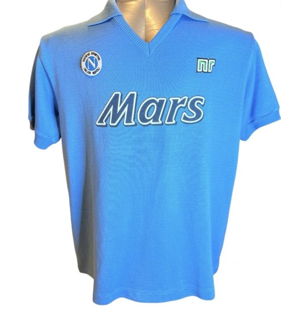 Diego Maradona's SSC Napoli 1989/1990 Match-Issued Shirt