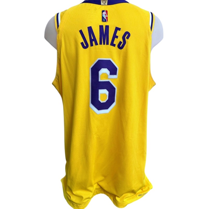 LeBron James's Los Angeles Lakers Official Jersey - Icon Edition