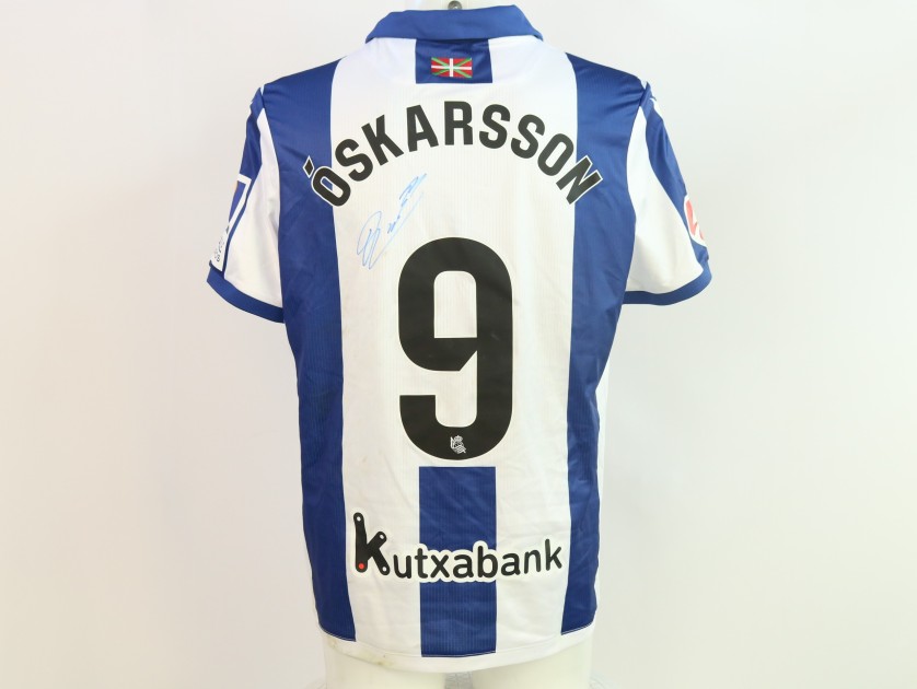 Oskarsson's Signed Unwashed Shirt, Real Sociedad vs Osasuna 2024