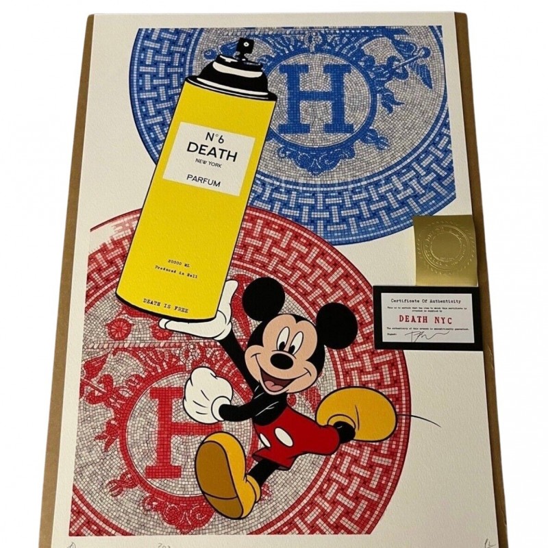 Death NYC Print - Hermes, Mickey and Chanel