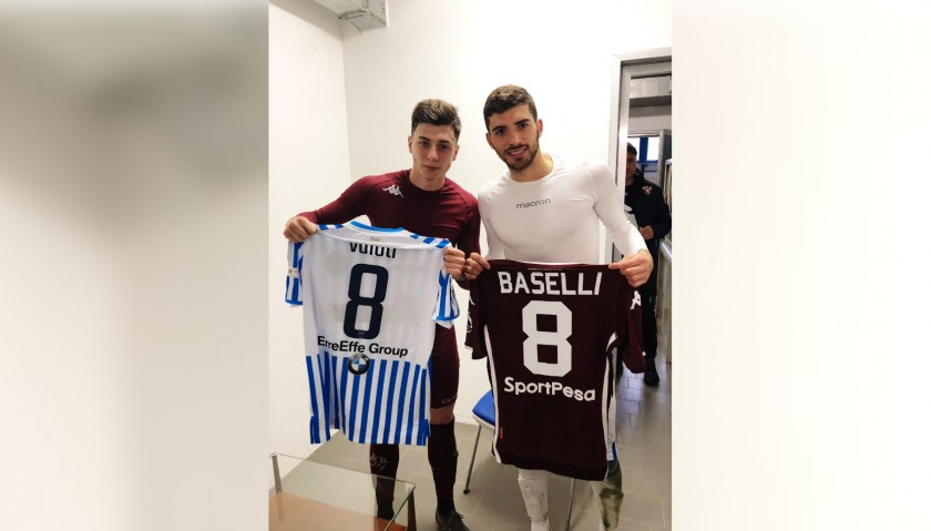 Baselli's Worn and Signed Shirt, Spal-Torino 2019