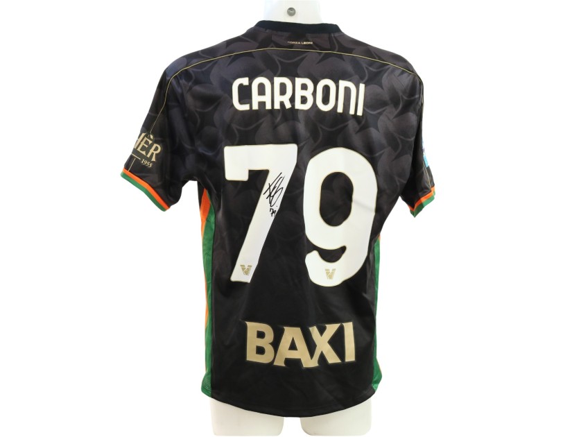 Carboni's Signed Unwashed Shirt, Venezia vs Empoli 2025