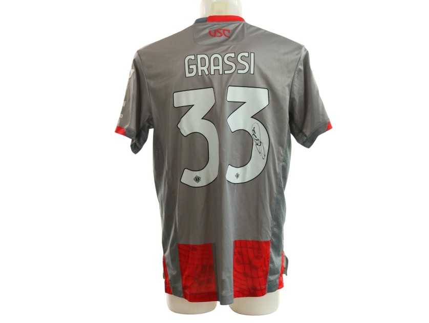 Grassi's Signed Unwashed Shirt, Cremonese vs Palermo Coppa Italia 2025