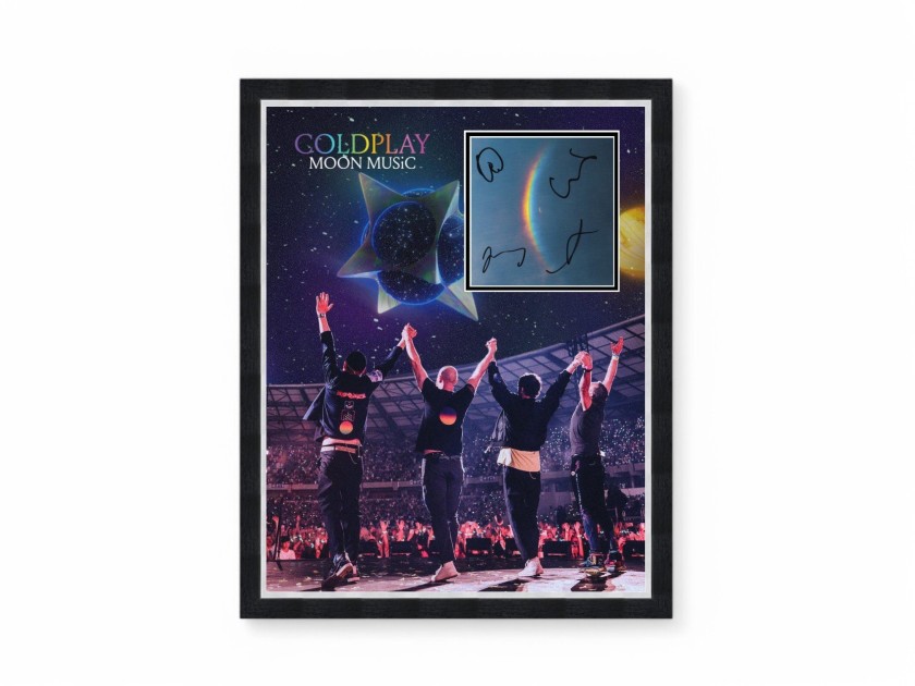 Coldplay Signed CD Insert Display