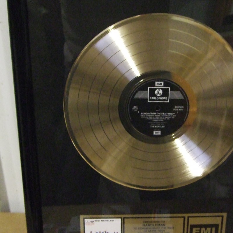 Beatles Gold Disc awarded for the album 'Help!'