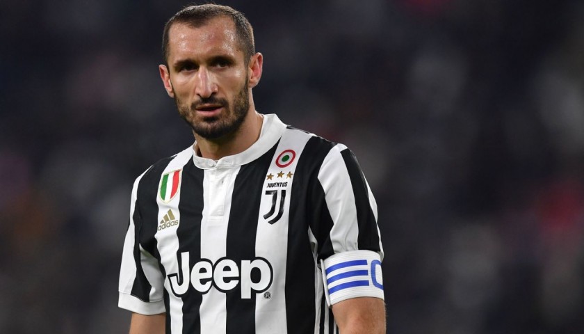 Chiellini’s Match-Issued/Signed Juventus Shirt – 2018 TIM Cup Final