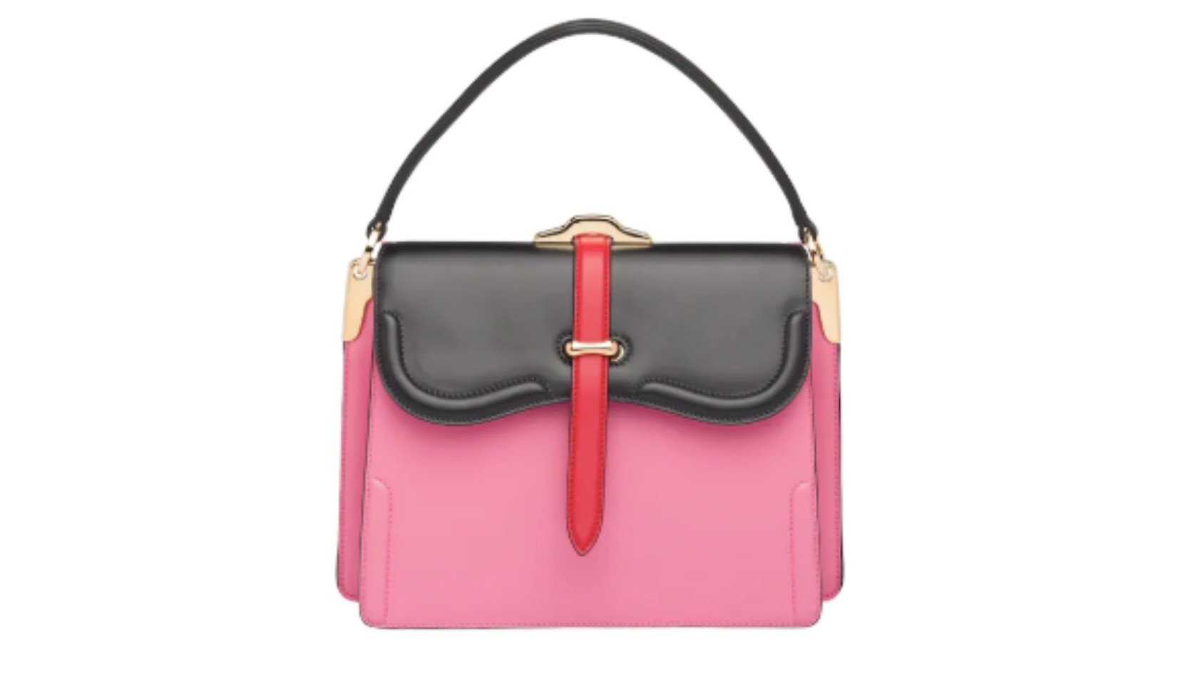 Prada belle sales leather bag