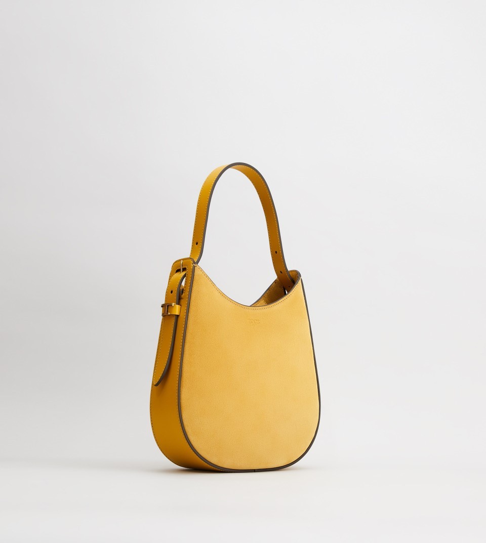 TOD’S Oboe leather Logo embossed one Shoulder Bag white