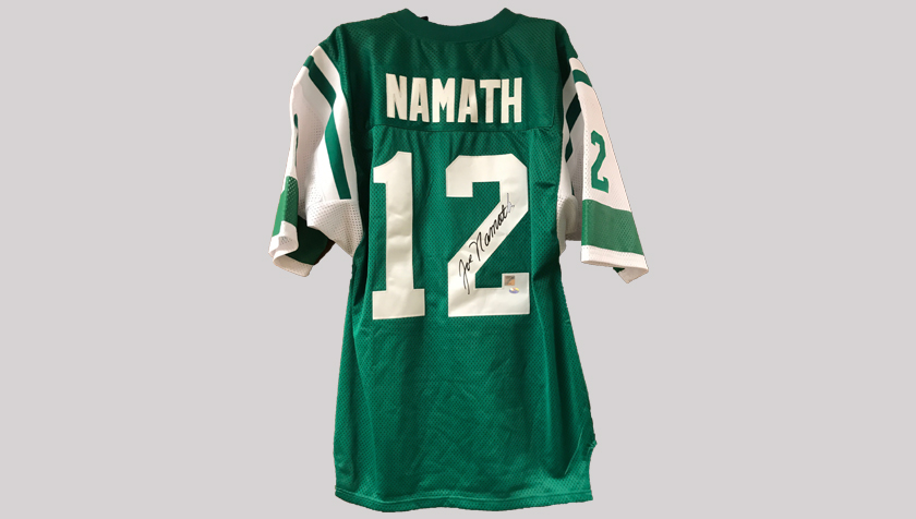 Charitybuzz: Joe Namath Signed New York Jets Jersey