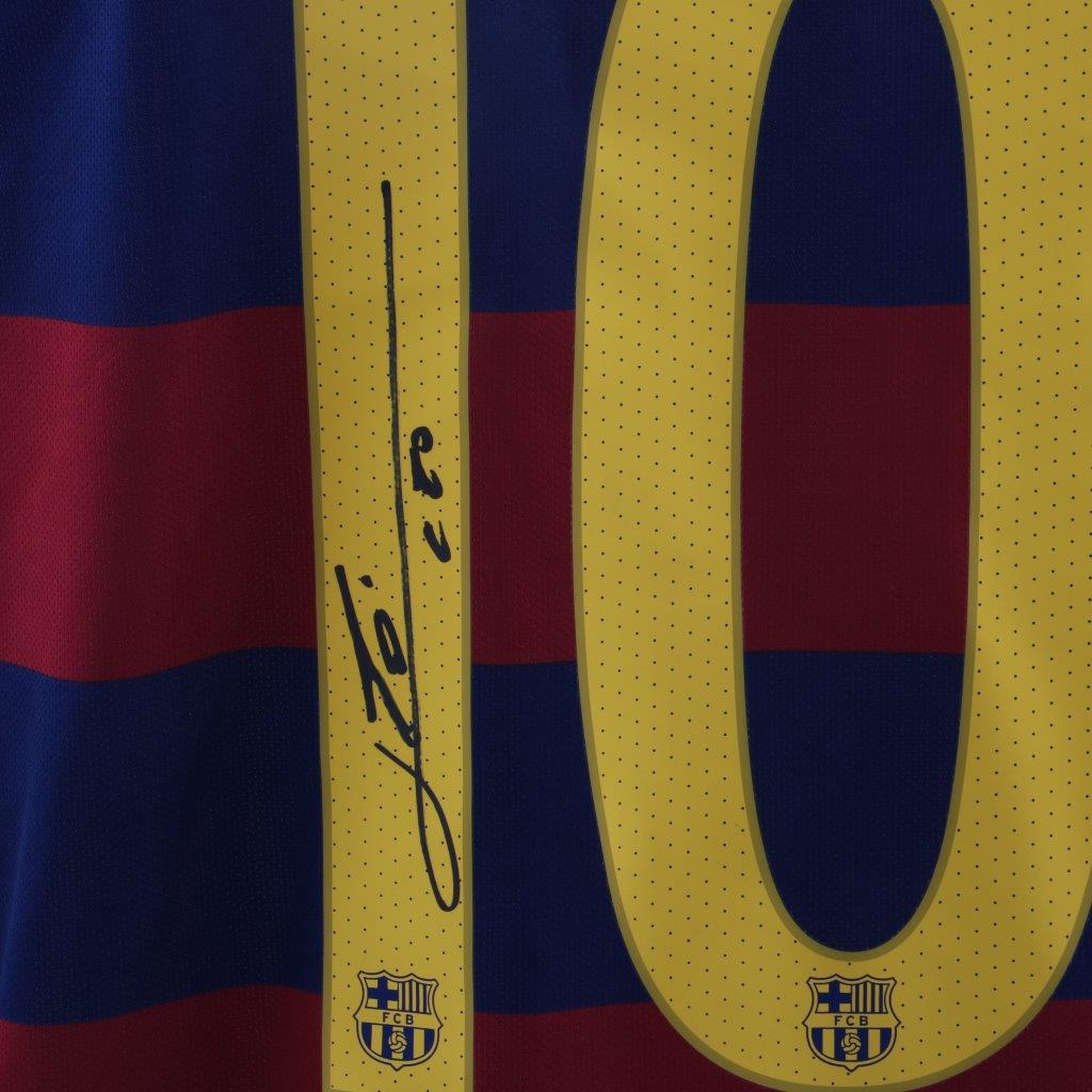 Messi's Official Barcelona Signed Shirt, 2016/17 - CharityStars