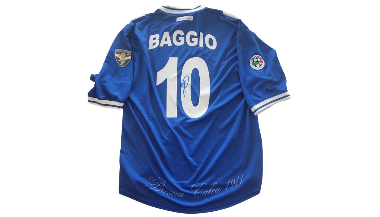 Baggio Official Brescia Signed Shirt, 2000/01 - CharityStars