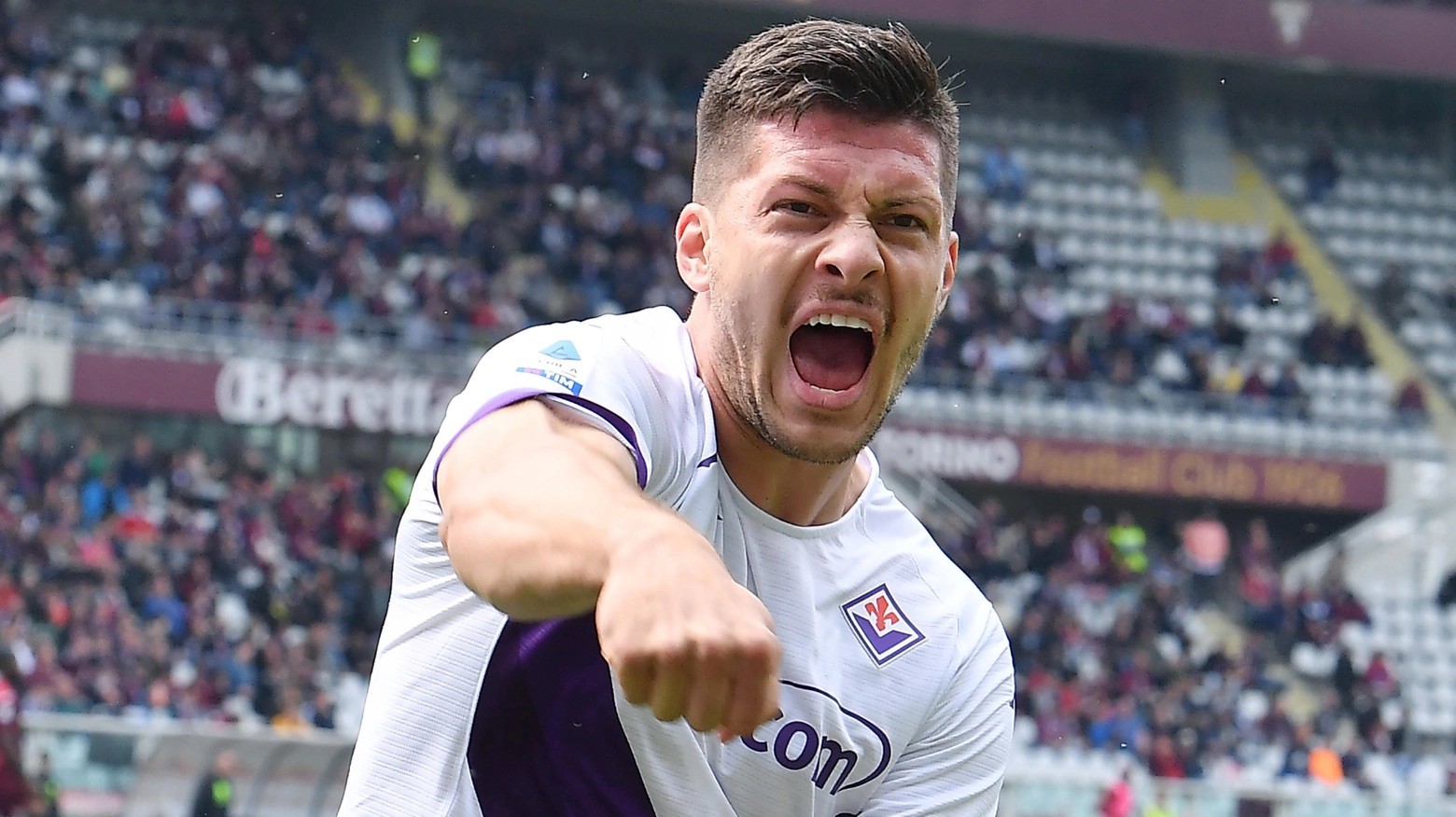 Jovic's Match Shirt, Empoli-Fiorentina 2022 - Signed by the Squad