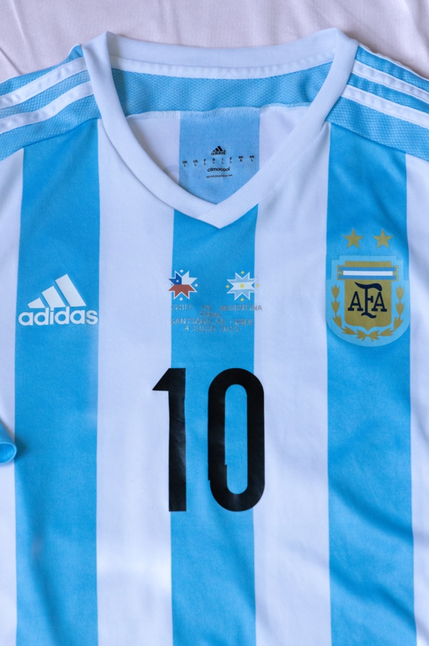 Lionel Messi's Argentina Copa América 2015 Match Shirt vs Chile -  CharityStars