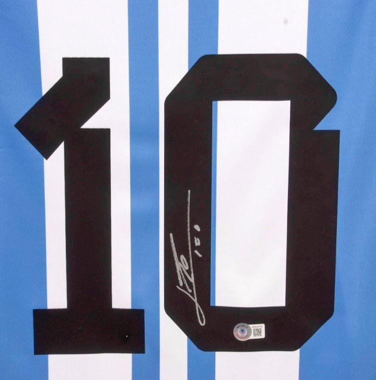 Lionel Messi Signed Argentina Shirt - 2021-2022, Number 10