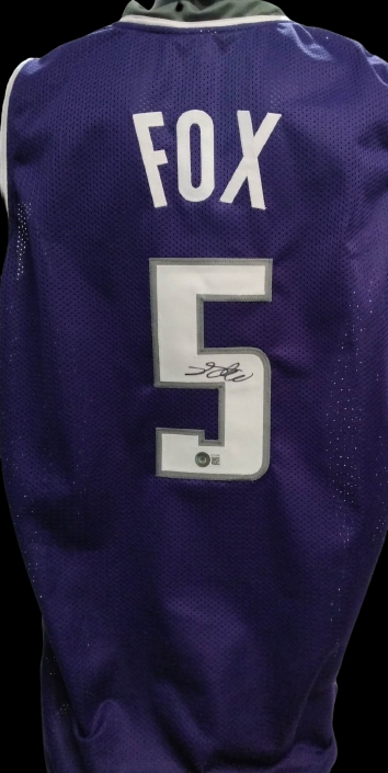 Sacramento Kings De'Aaron Fox Signed Jersey Framed & Matted with