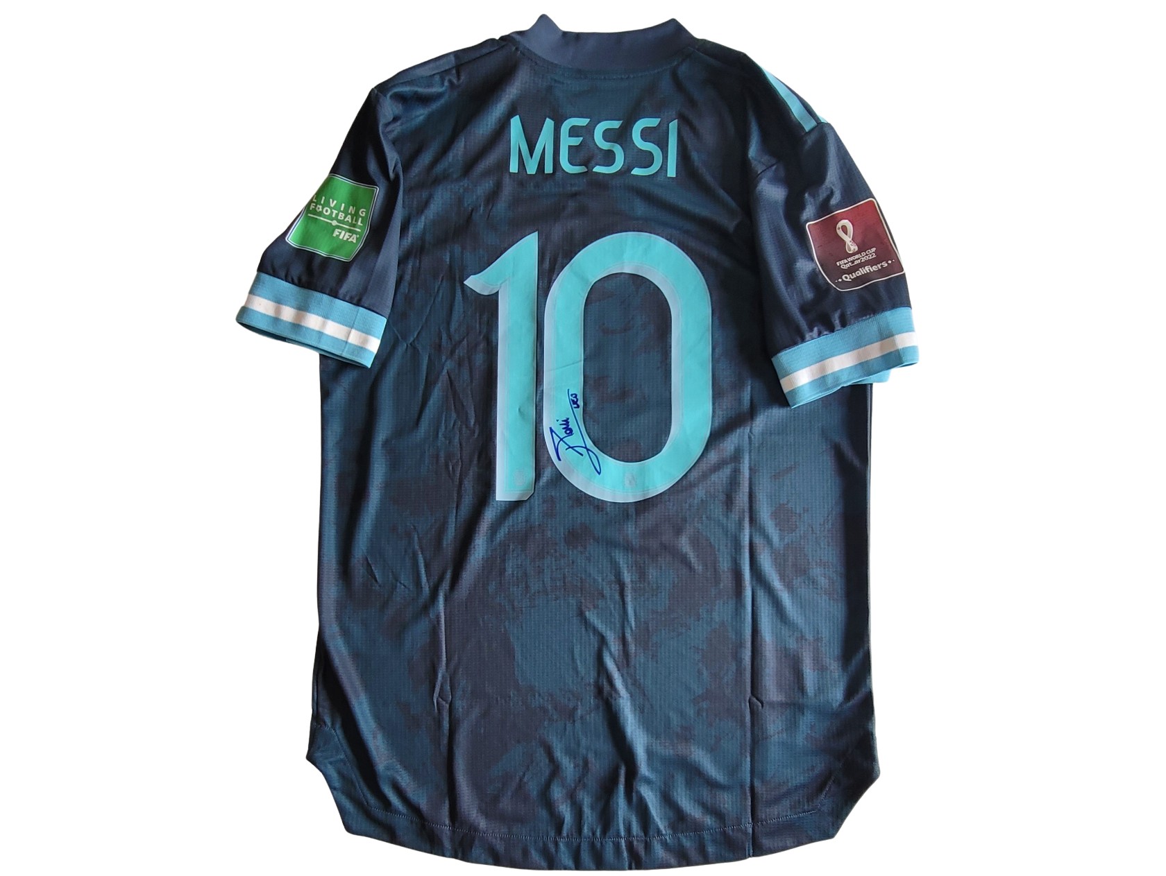 Messi's Signed Match Shirt, Argentina vs Peru 2021 - CharityStars