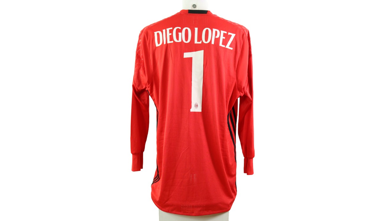 2016-17 AC Milan #1 DIEGOLOPEZ Orange Goalkeeper Long Sleeve Soccer Jersey  on sale,for Cheap,wholesale from China