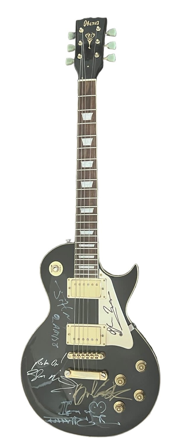 Sex Pistols Signed Les Paul Style Guitar Charitystars 4855