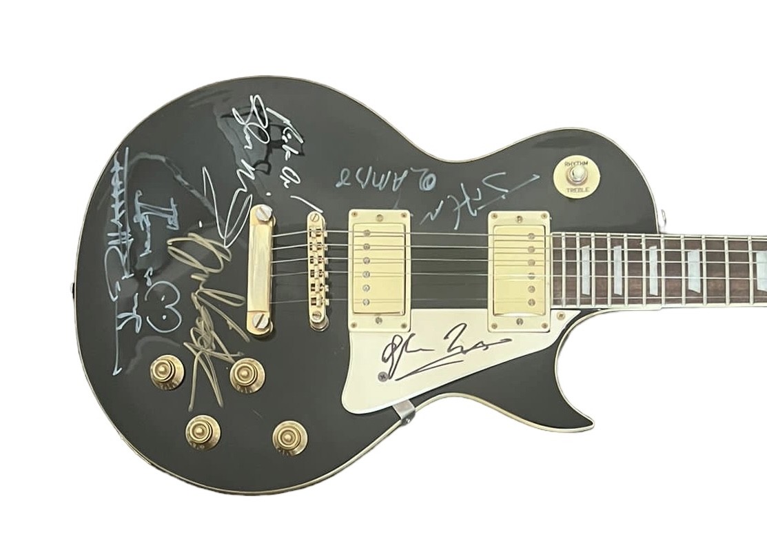 Sex Pistols Signed Les Paul Style Guitar Charitystars