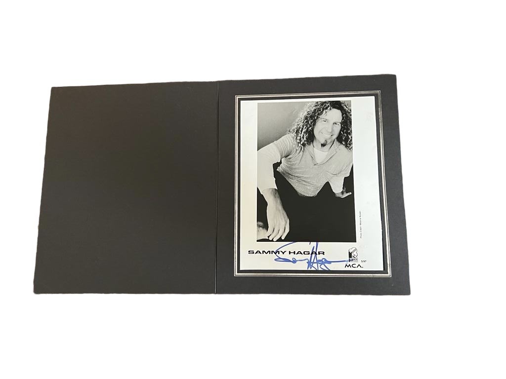 SAMMY HAGAR signed autographed photo COA Hologram main image 1