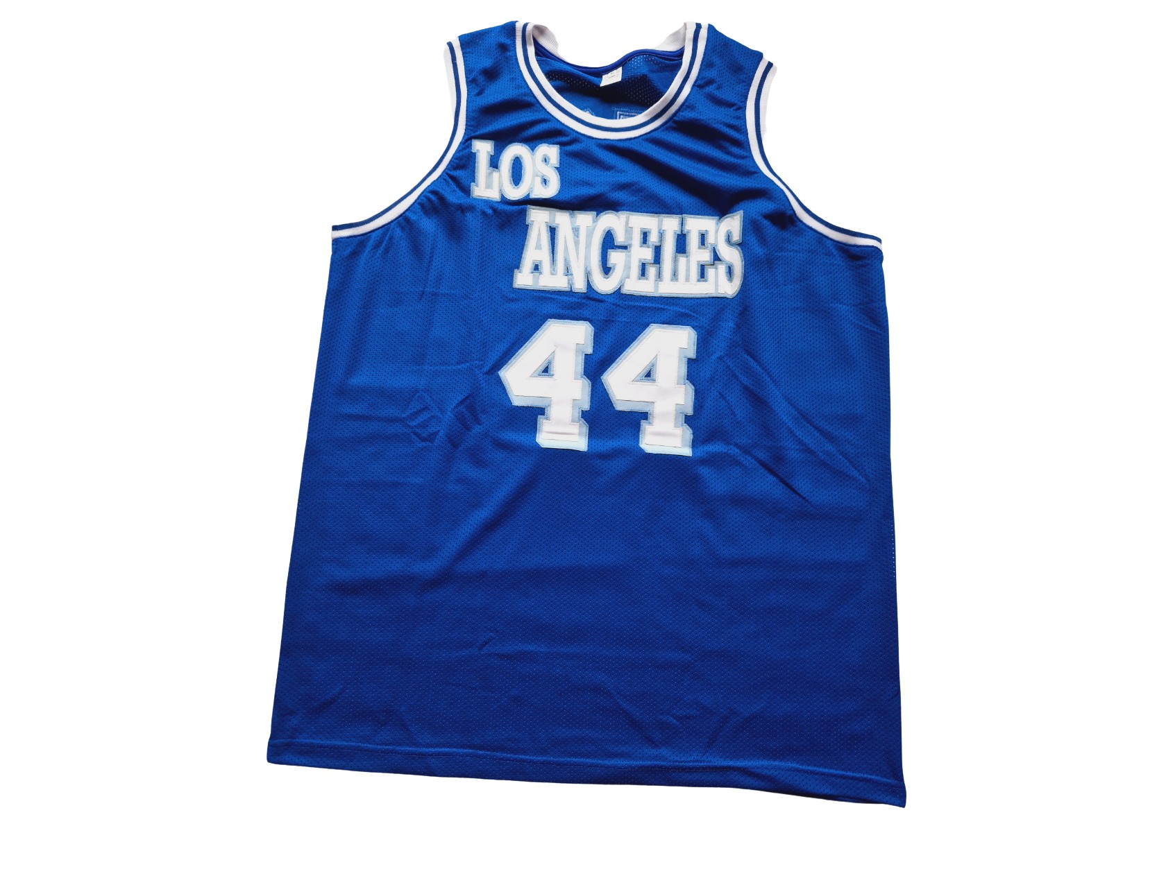 Jerry West Signed Los Angeles Throwback Blue Jersey - CharityStars