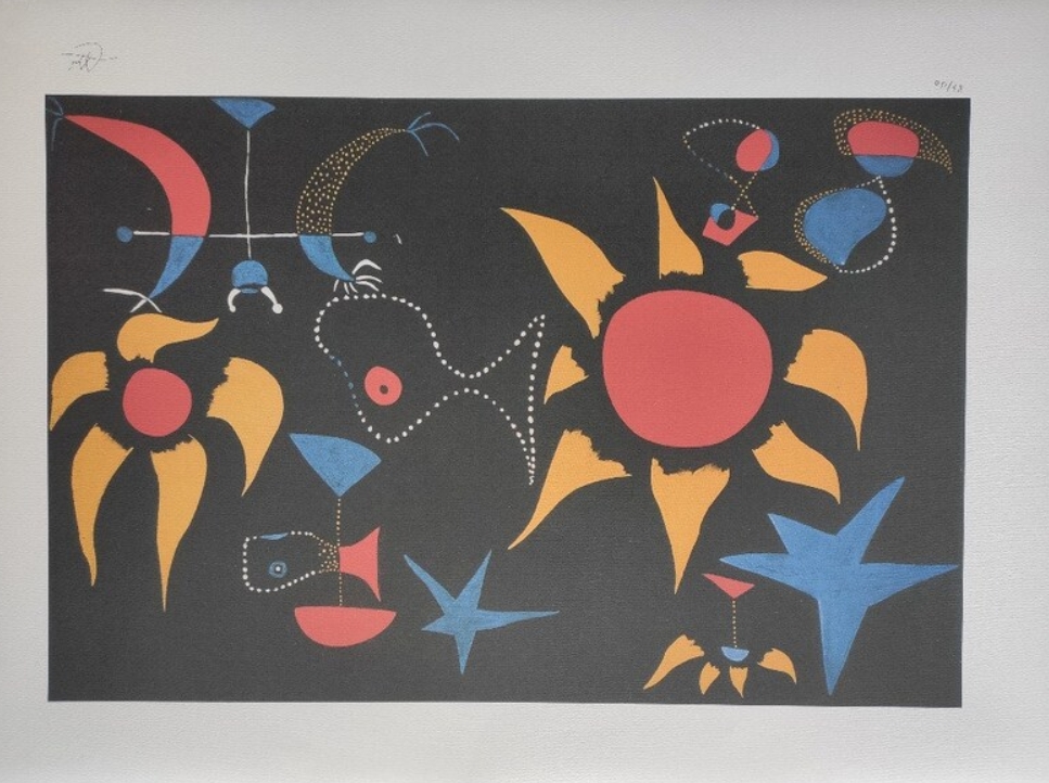"Self Portrait II" Lithograph Signed by Joan Miró - CharityStars