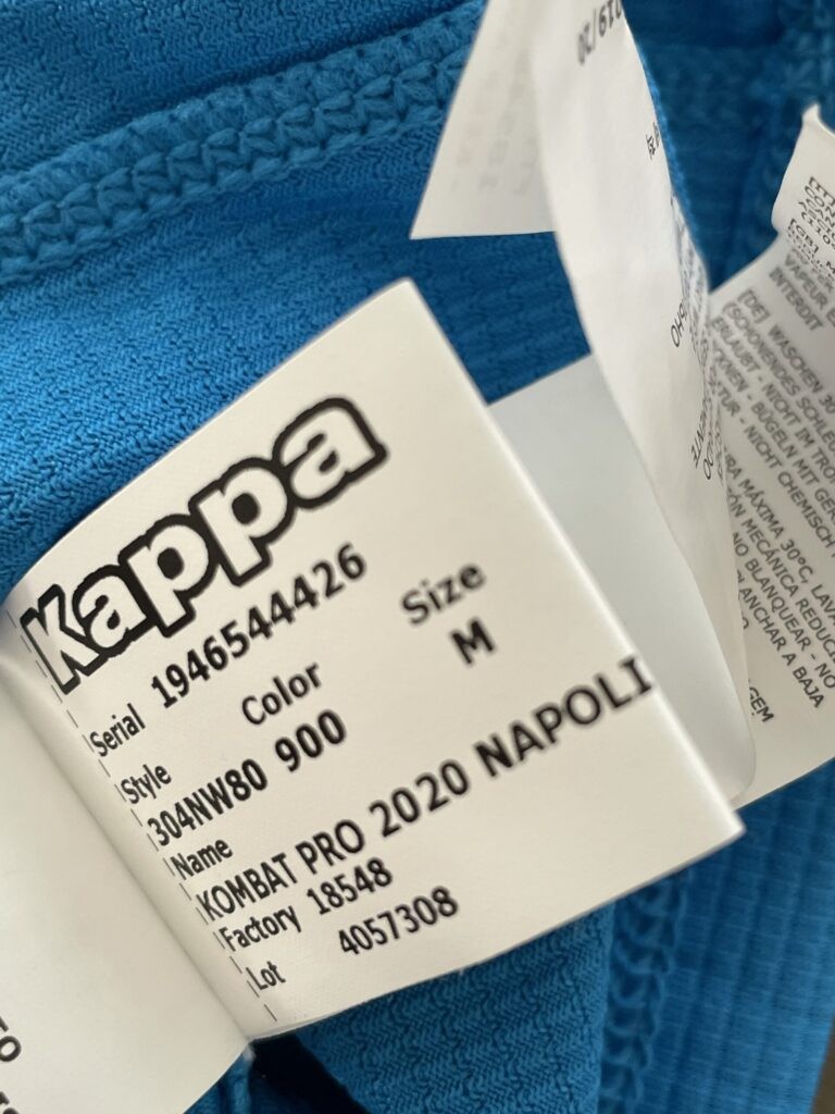 Lorenzo Insigne Napoli 19/20 Away Jersey by Kappa RV7009475