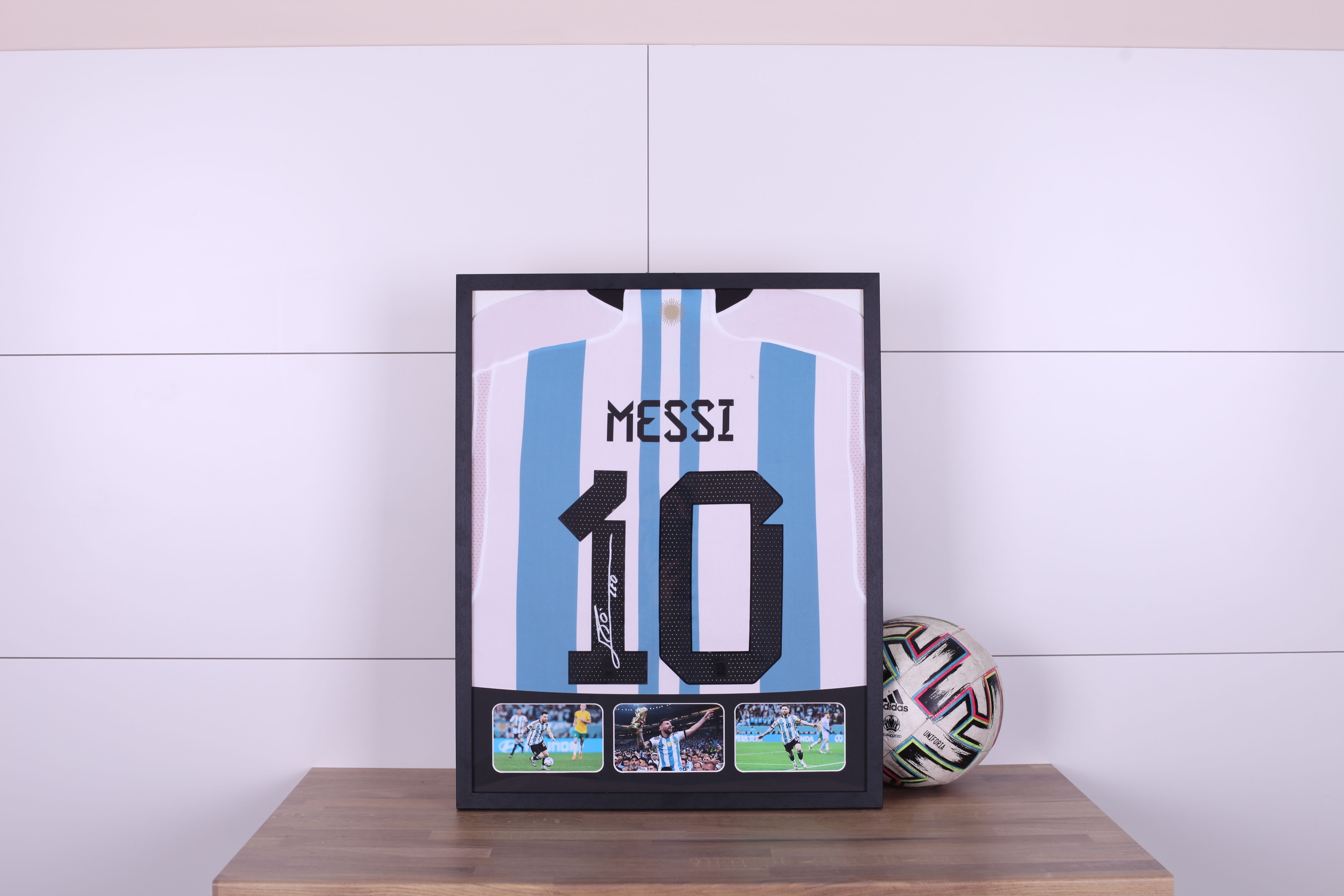 Messi Authentic Argentine Shirt, Final WC 2022 - CharityStars