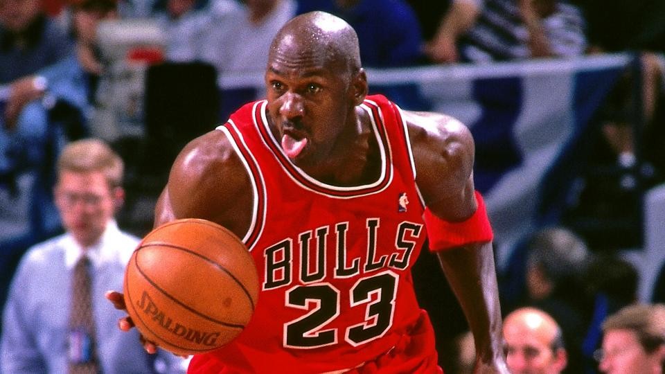 Michael Jordan Chicago Bulls Autographed Black 1997-1998 Mitchell
