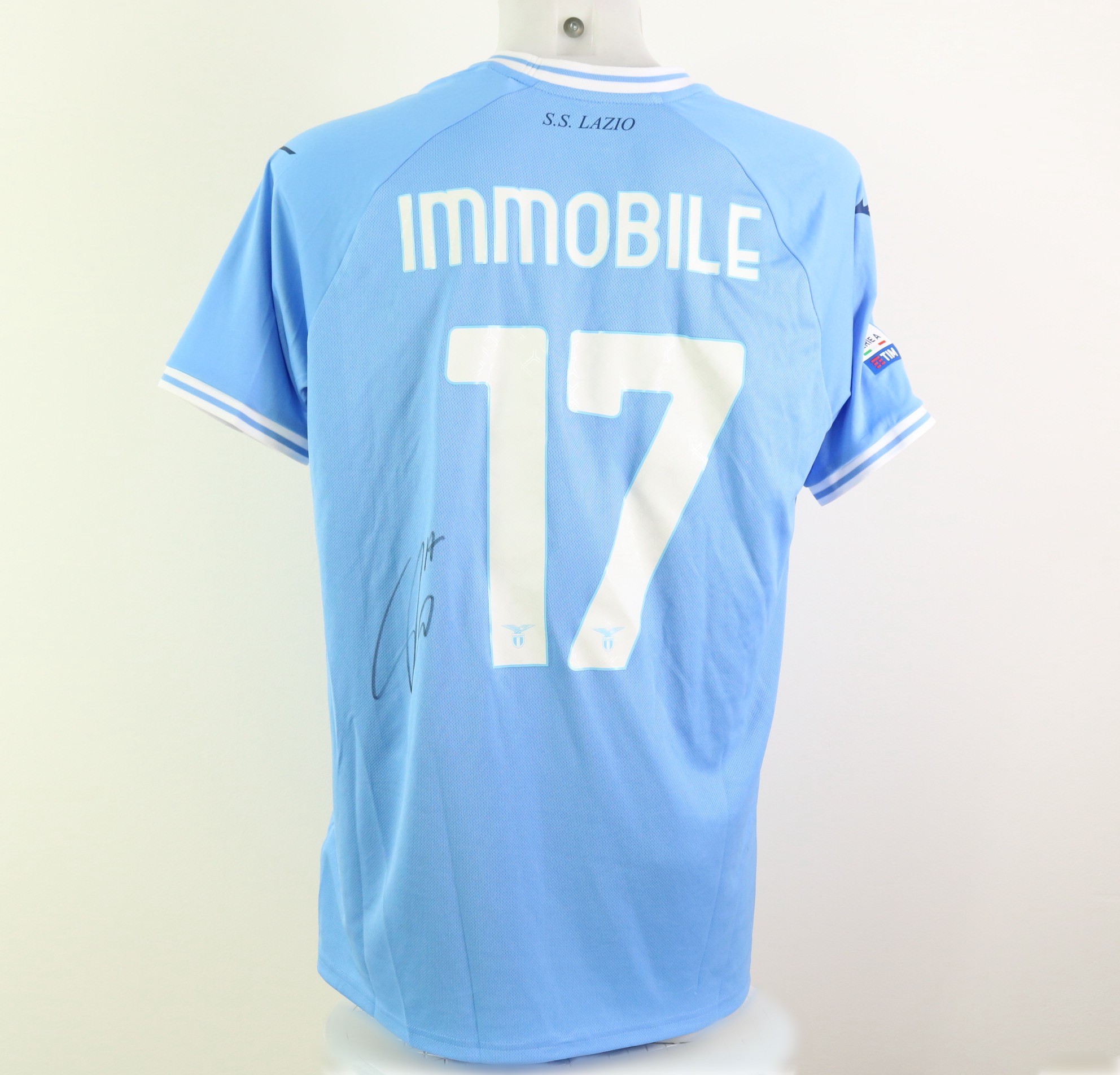 Maglia ufficiale Immobile Lazio, 2022/23 - Autografata - CharityStars