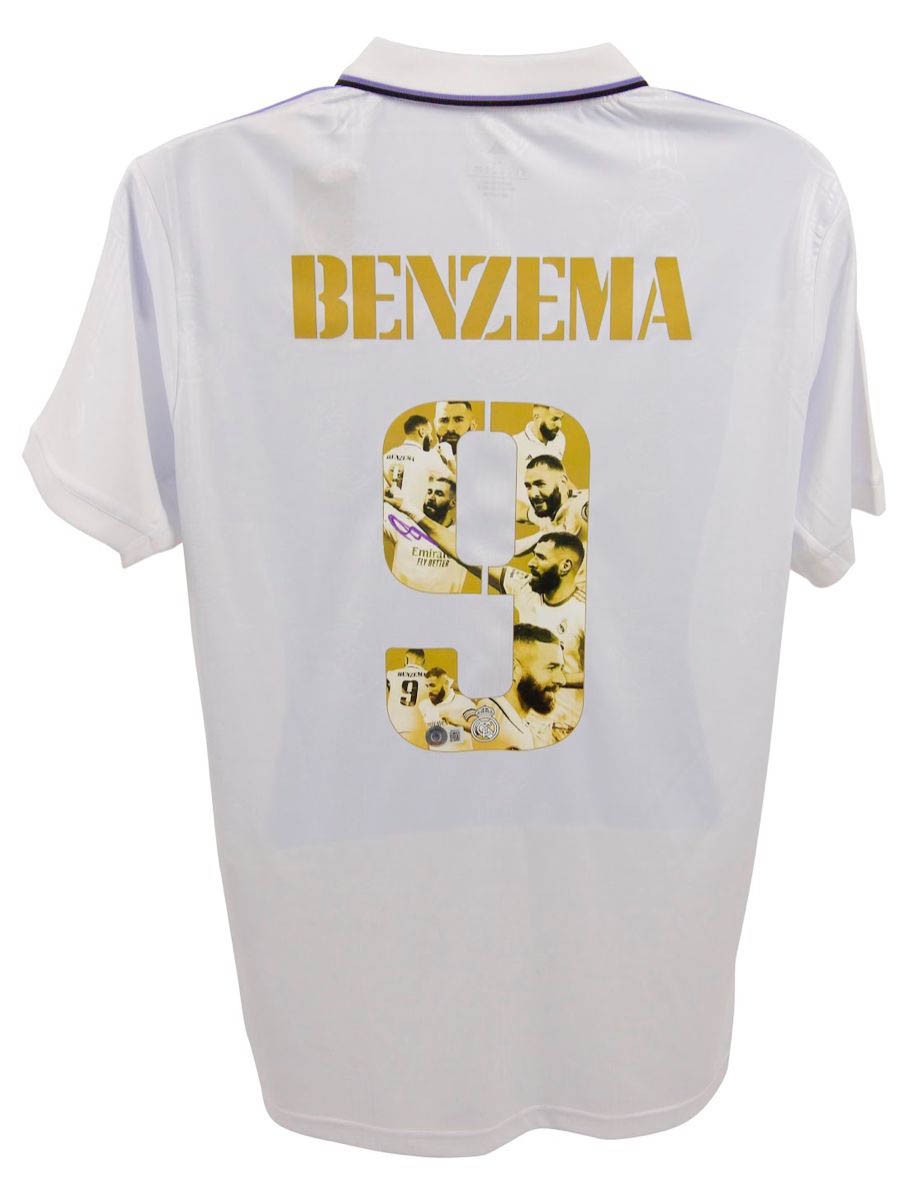 Karim Benzema Signed Real Madrid 2022/2023 Home Jersey (Beckett