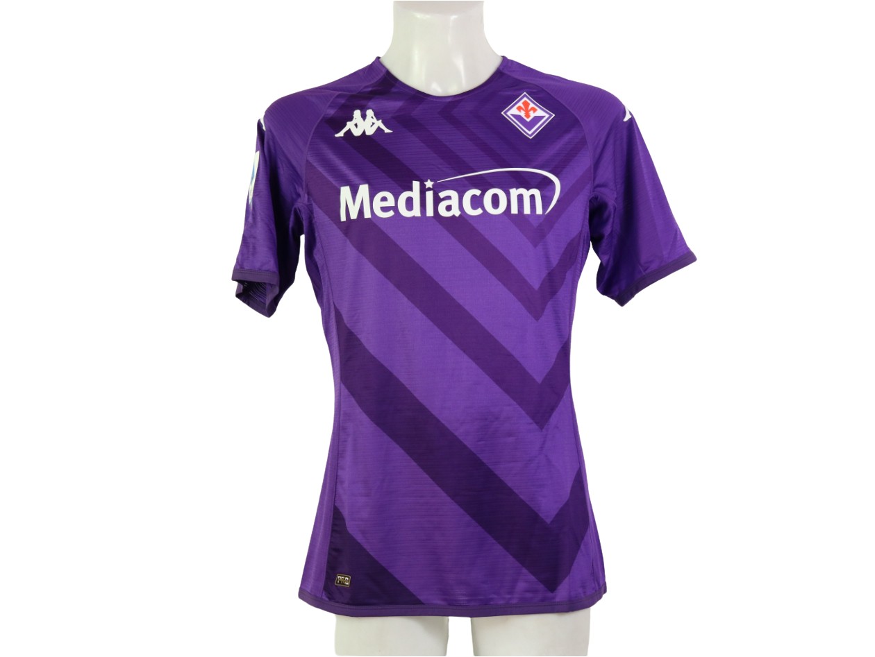 Maglia Fiorentina Match Worn Issued Nico Gonzalez Conference