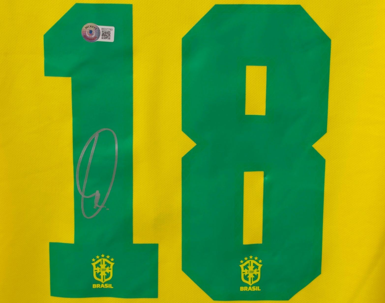 Vinicius Jr's Brazil Match Shirt, Ecuador-Brazil 2022 - CharityStars