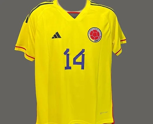 Luis Sinisterra's Colombia 2022 World Cup Signed Shirt - CharityStars