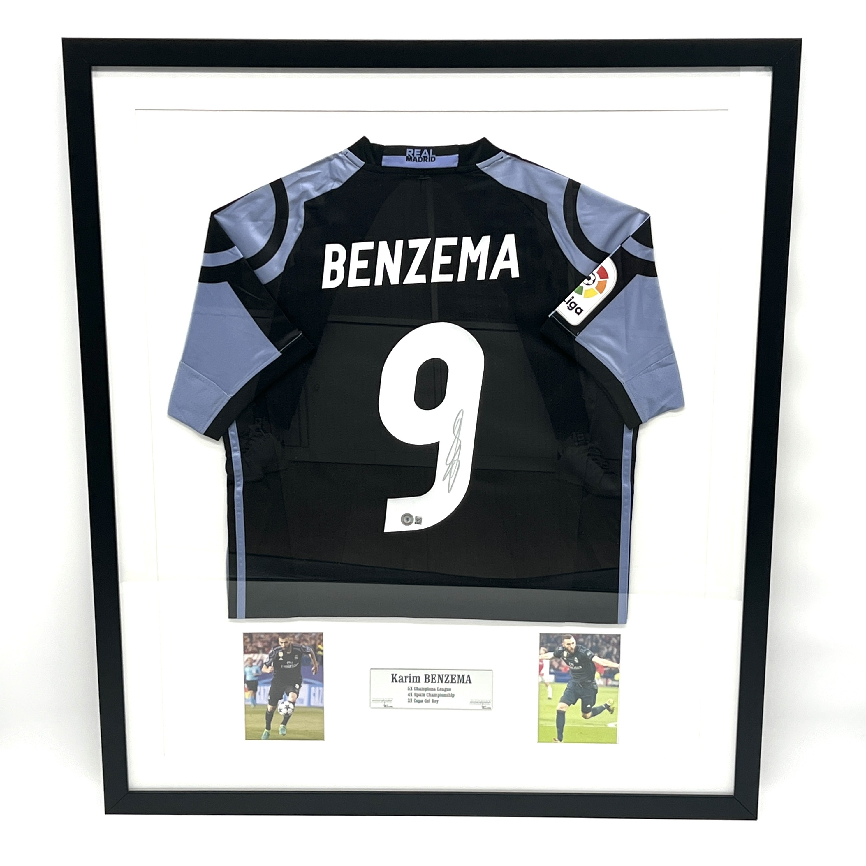 Benzema's Official Real Madrid Signed Shirt, 2021/22 - CharityStars