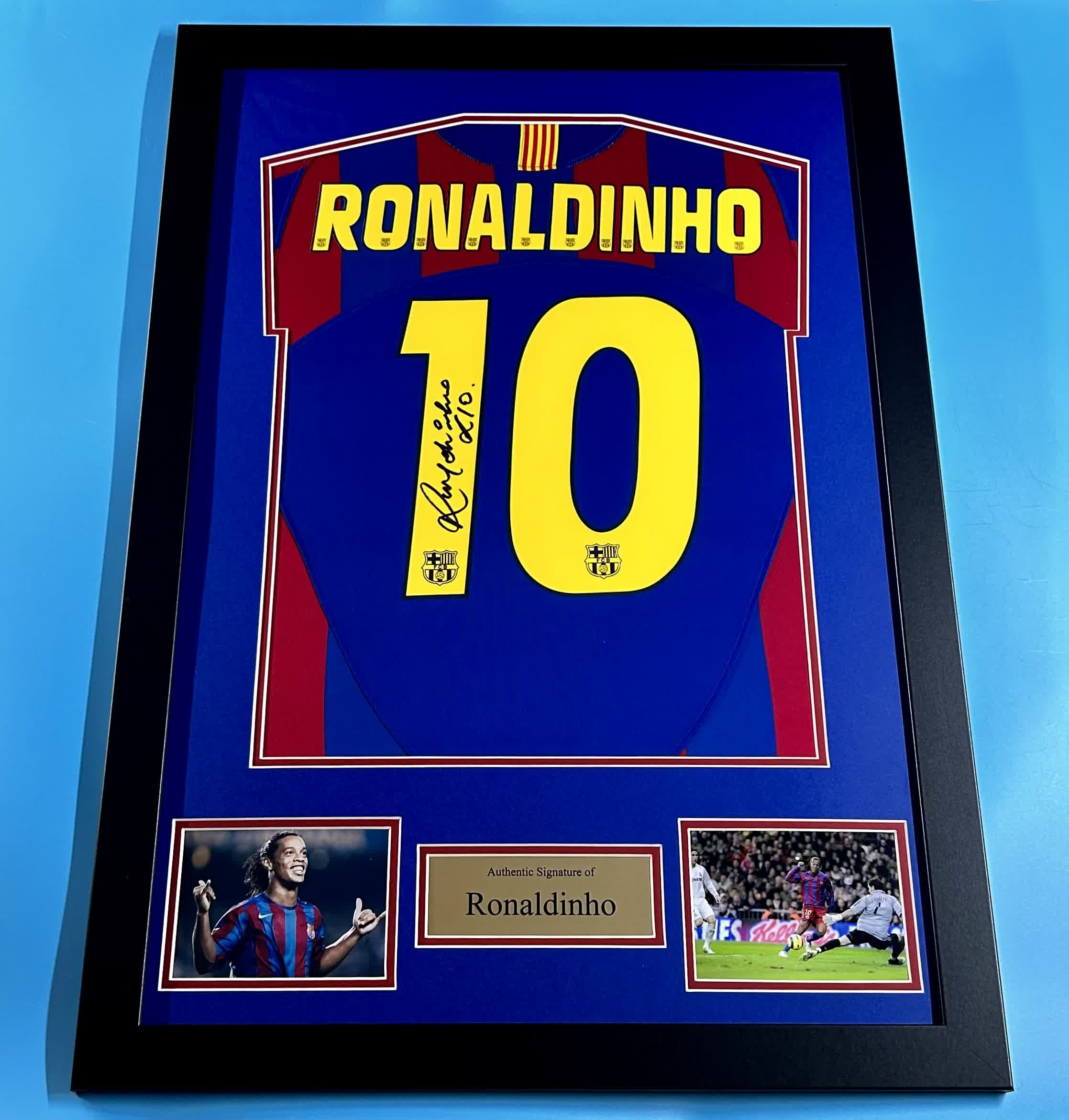 Ronaldinho Official Brazil Signed Shirt, 2002 - CharityStars