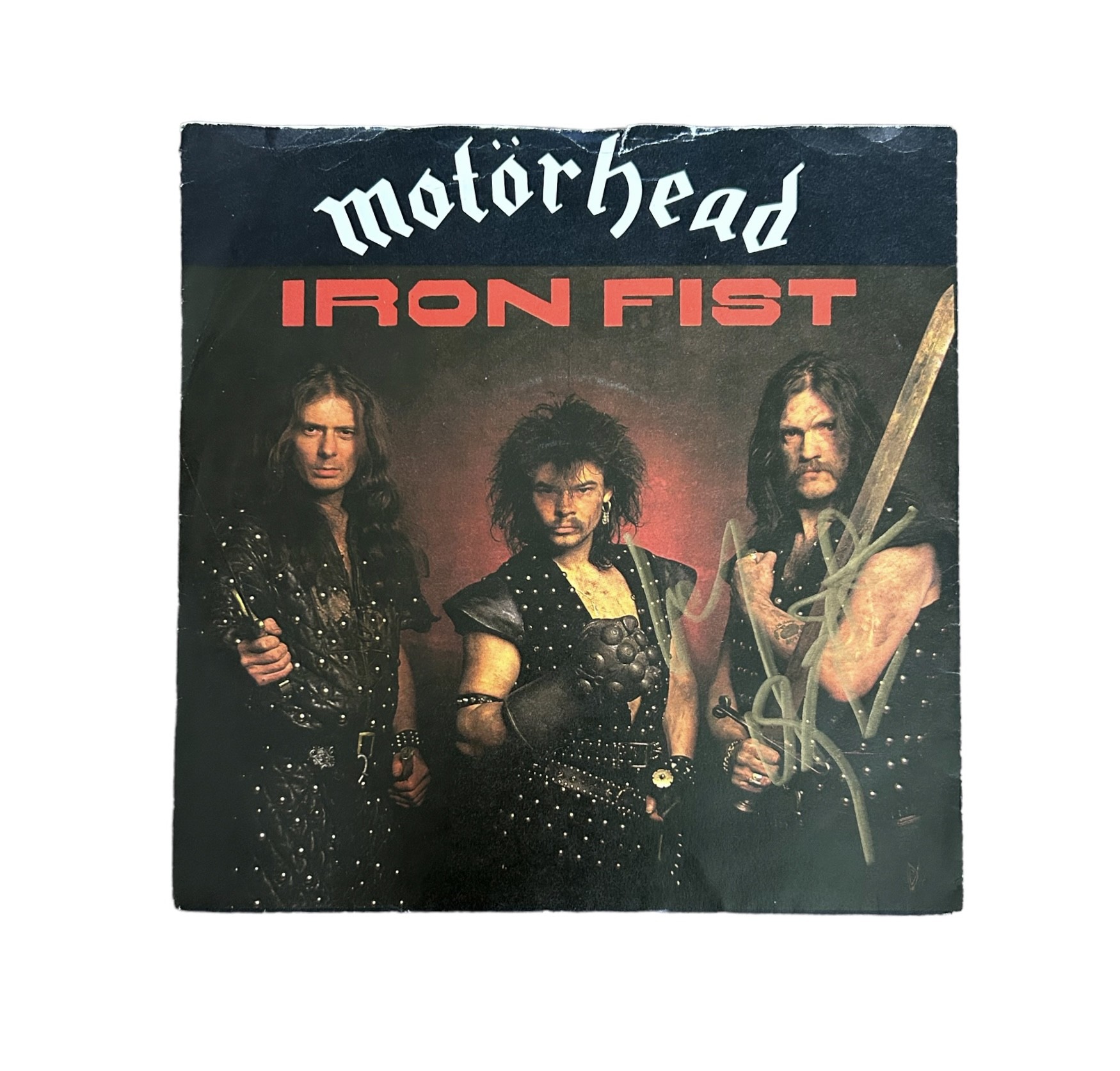 Motorhead Signed 'Iron Fist' Vinyl 45 Single - CharityStars