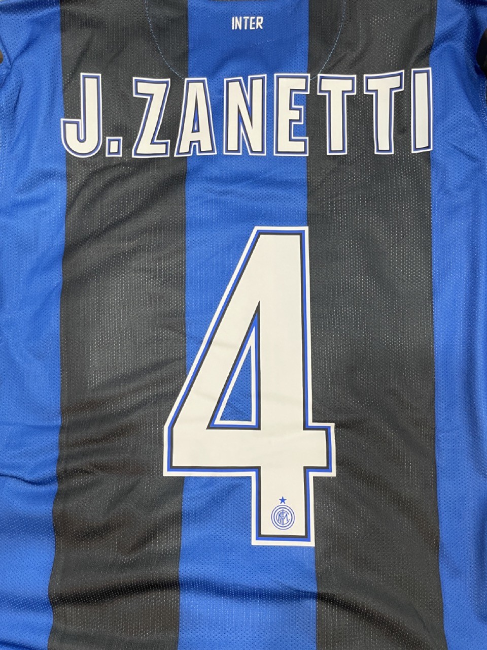 Sold at Auction: ZANETTI, Javier (Buenos Aires, 10 August 1973): INTER FC  match shirt, ZANETTI, 2011-2012 season