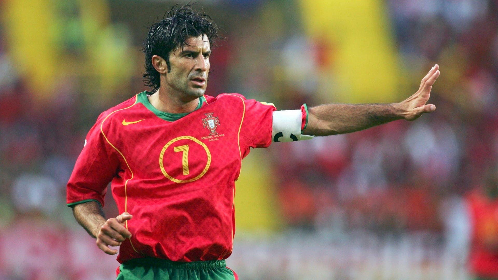 Figo's Portugal Training Shirt, 2004 - CharityStars
